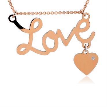 Pırlanta Love Kolye