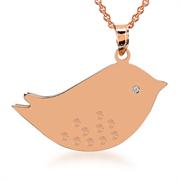 Pırlanta Tweet Kuşu Kolye