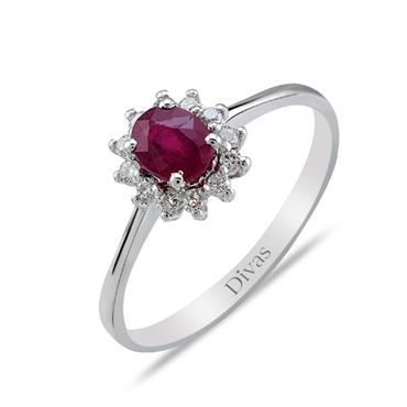 Pırlanta Yakut Yüzük