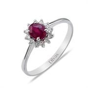 Pırlanta Yakut Yüzük