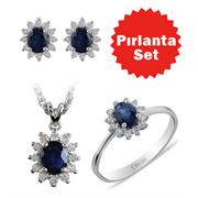 Pırlanta Safir Set