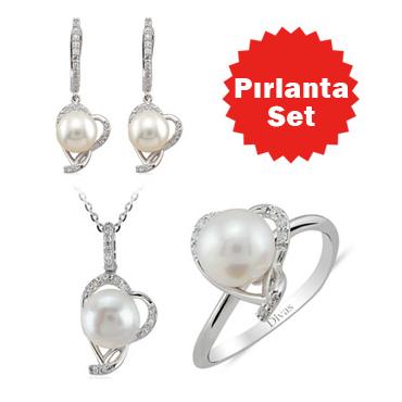Pırlanta İnci Set