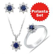 Pırlanta Safir Set
