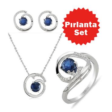 Pırlanta Safir Set