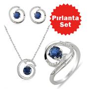 Pırlanta Safir Set