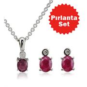 Pırlanta Yakut Set