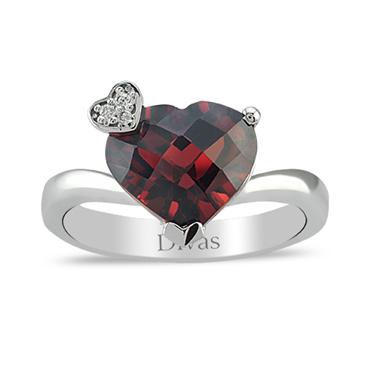 Pırlanta Garnet Yüzük 